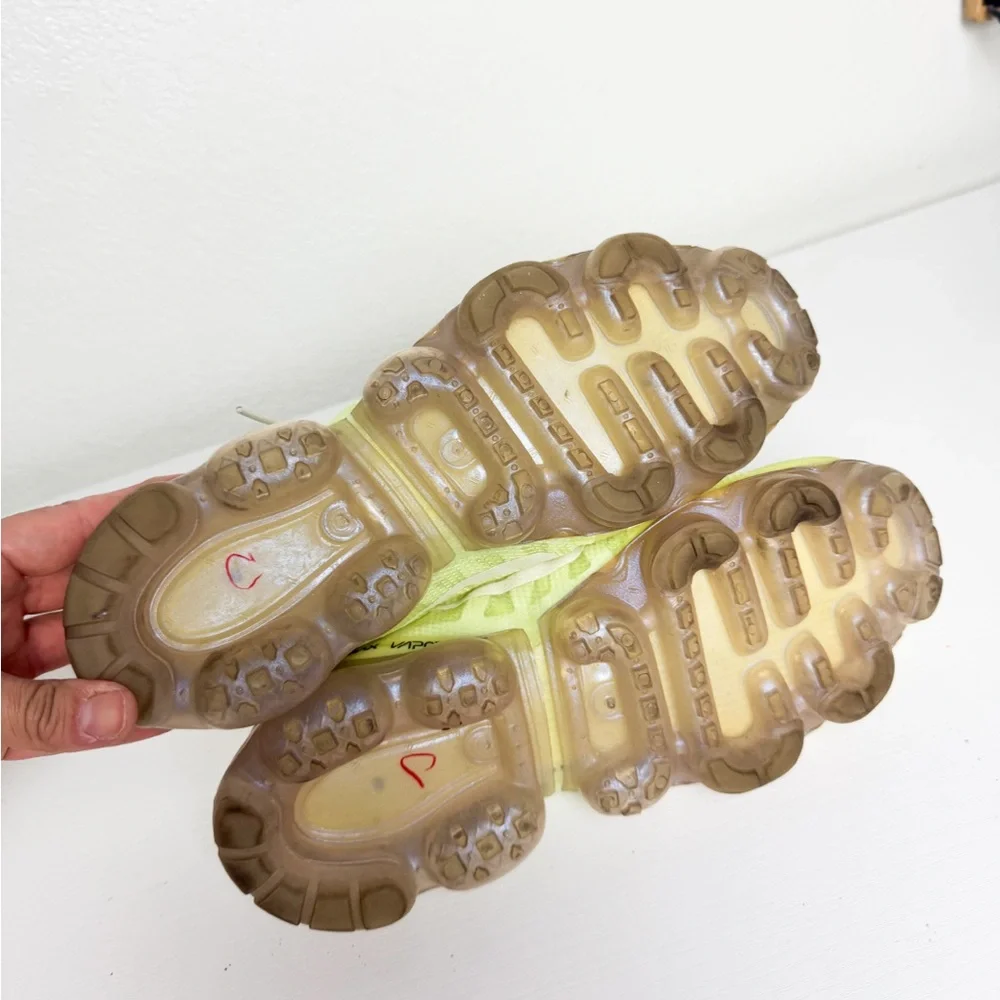 Nike Vapor Max Neon Yellow Running Sneakers Women’s Size 9 - Picture 7 of 10